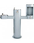 Most Dependable 10150 hi-lo pedestal drinking fountain with ADA compliant bottle filling station