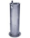 Stainless steel one bubbler pedestal fountain