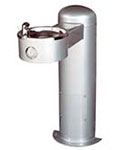 Pedestal wall mounted fountain