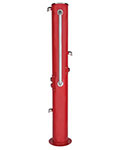 Wheelchair accessible outdoor shower