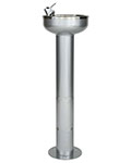 Slimline stainless steel drinking fountain