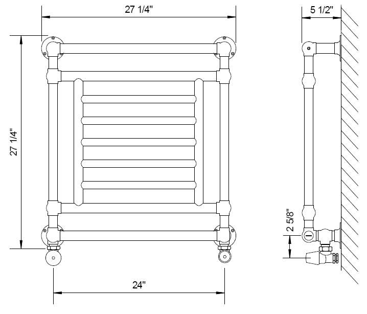 Myson Hydronic Towel Warmers