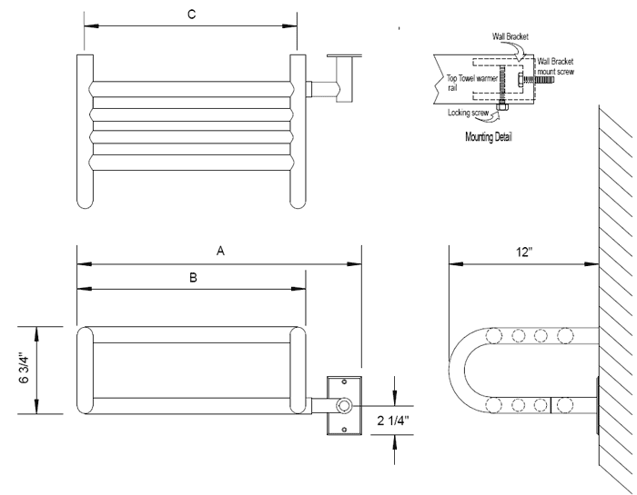 Bringing you Myson electric towel warmers/heaters for kitchens and baths