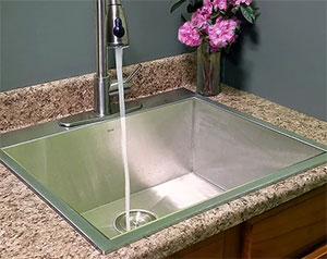 Beautiful stainless steel sink example