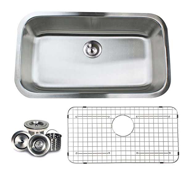 Extra Large Single Bowl Undermount Kitchen Sink