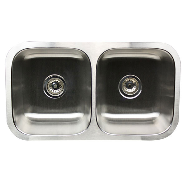 Classic 50 50 Double Bowl Undermount Kitchen Sinks