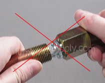 Ensure the shoes are ENTIRELY inside the nipple