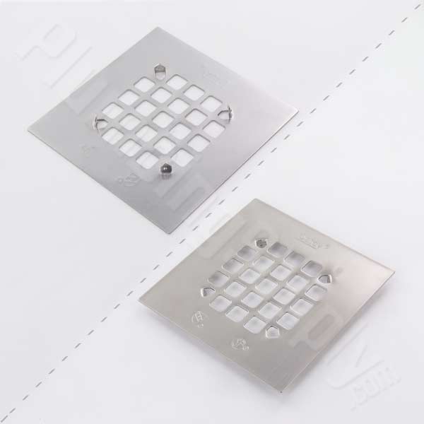 Tub/Shower Drain Covers in Brushed Nickel