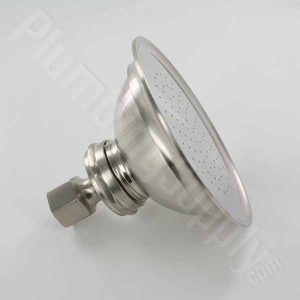 Watering can shower head in matte nickel