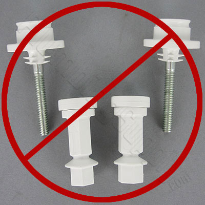 One-piece toilet seat installation - Step 7