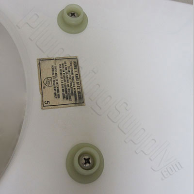 One-piece toilet seat installation - Step 10