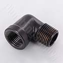 Oil rubbed bronze 90-degree street elbow fitting