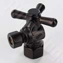 Oil rubbed bronze angle pattern shutoff valve