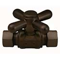 Oil rubbed bronze straight pattern shutoff valve