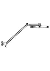 Adjustable shower arm with 8-inch head