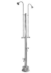 Two head pool showers