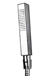 Rectangular contemporary wand handshower