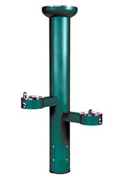 Standard tower misting station with hi-lo drinking fountains
