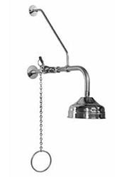Wall mounted pullchain shower