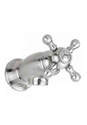 Vintage-style shower valve with threaded port