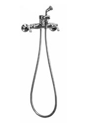 Wall mounted dual inlet handspray