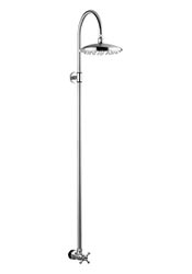 Vintage-style single inlet wall mount shower