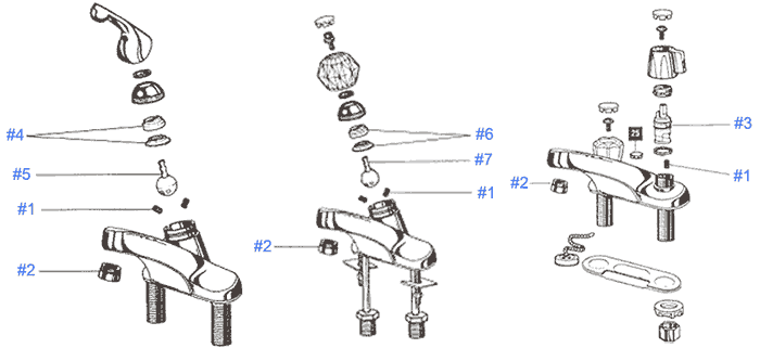 Peerless Brand Faucet Repair Parts