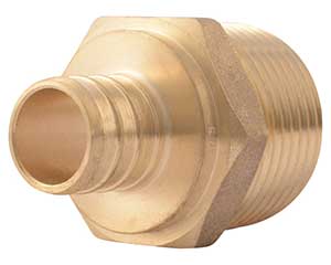 PEX 3/4-inch barbed x 1/2-inch MNPT adapter