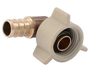 PEX 1/2-inch barb x 1/2-inch FNPT swivel elbow