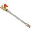 gas connector with valve