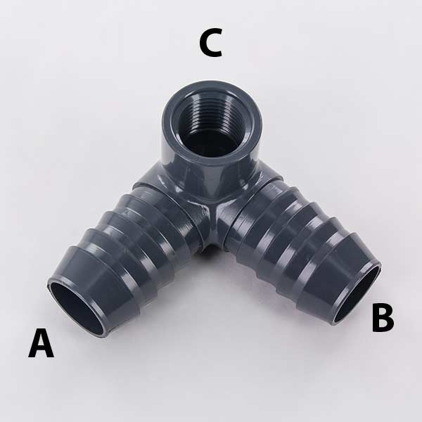 barbed x fipt side outlet 90degree elbow