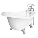 Clawfoot bathtub