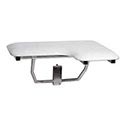 Naugahyde L-shaped shower bench