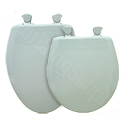 White toilet seats