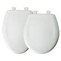 White toilet seats