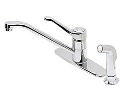 Price Pfister Genesis single lever handle kitchen faucet with side spray