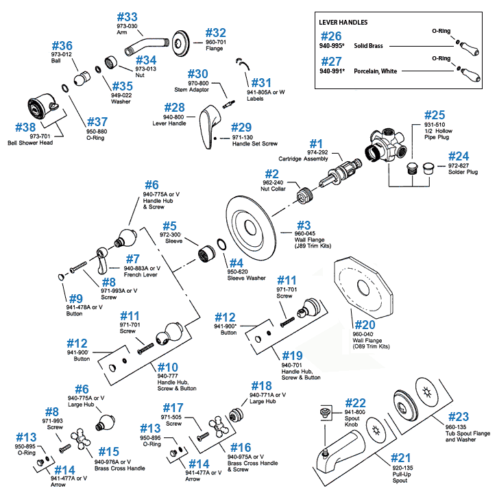 Pfister Bathroom Faucet Parts Diagram Image Of Bathroom And Closet