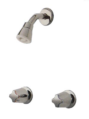 Two handle shower shop faucet