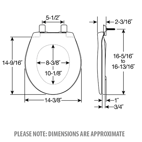 How to measure for a toilet seat guide