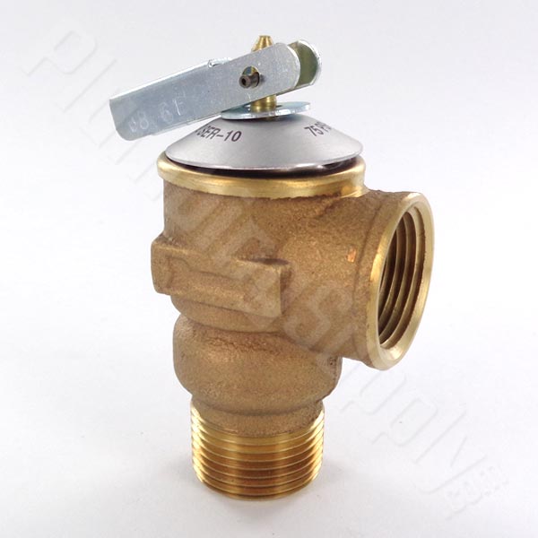 Brass pressure relief valve