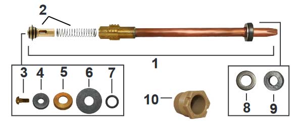 Prier Freezeless Residential Wall Hydrant