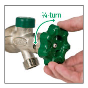 an image of the quarter turn handle