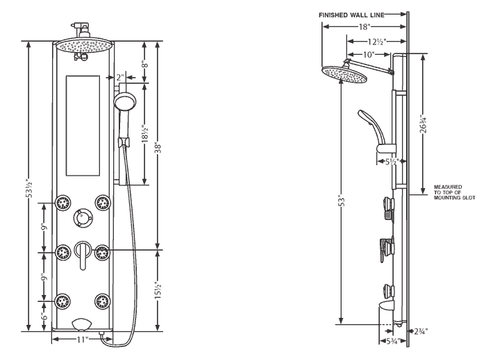 Luxury AllinOne Shower Spa Systems