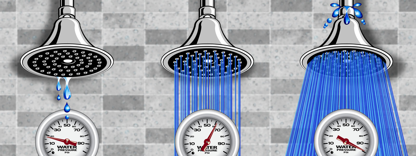 what causes low water pressure in houses