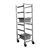 Bus pan storage rack