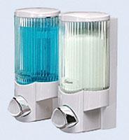 2 white dispensers 2 white dispensers