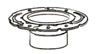 Rusted metal Flange
