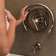Dual purpose luxury grab bar and toilet tissue holder