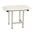 Bench style tub/shower seat with swing down legs