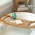 Teak bathtub bench